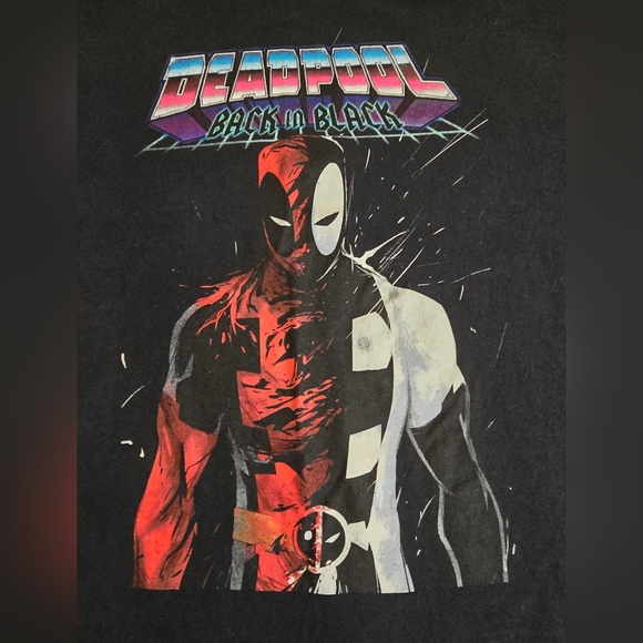 Deadpool Back in Black Graphic Tee Unisex Large - Picture 2 of 5